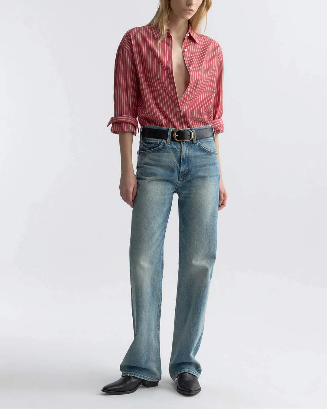 Yorke Shirt | Red & White
