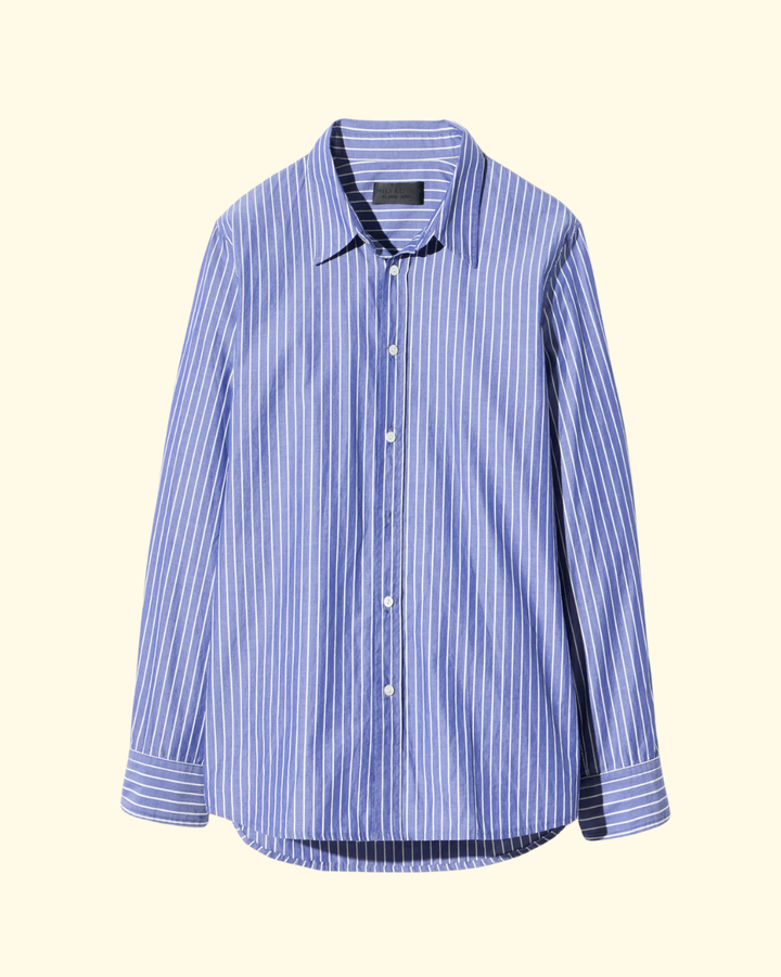 Raphael Classic Shirt | Dark Navy/White Stripe