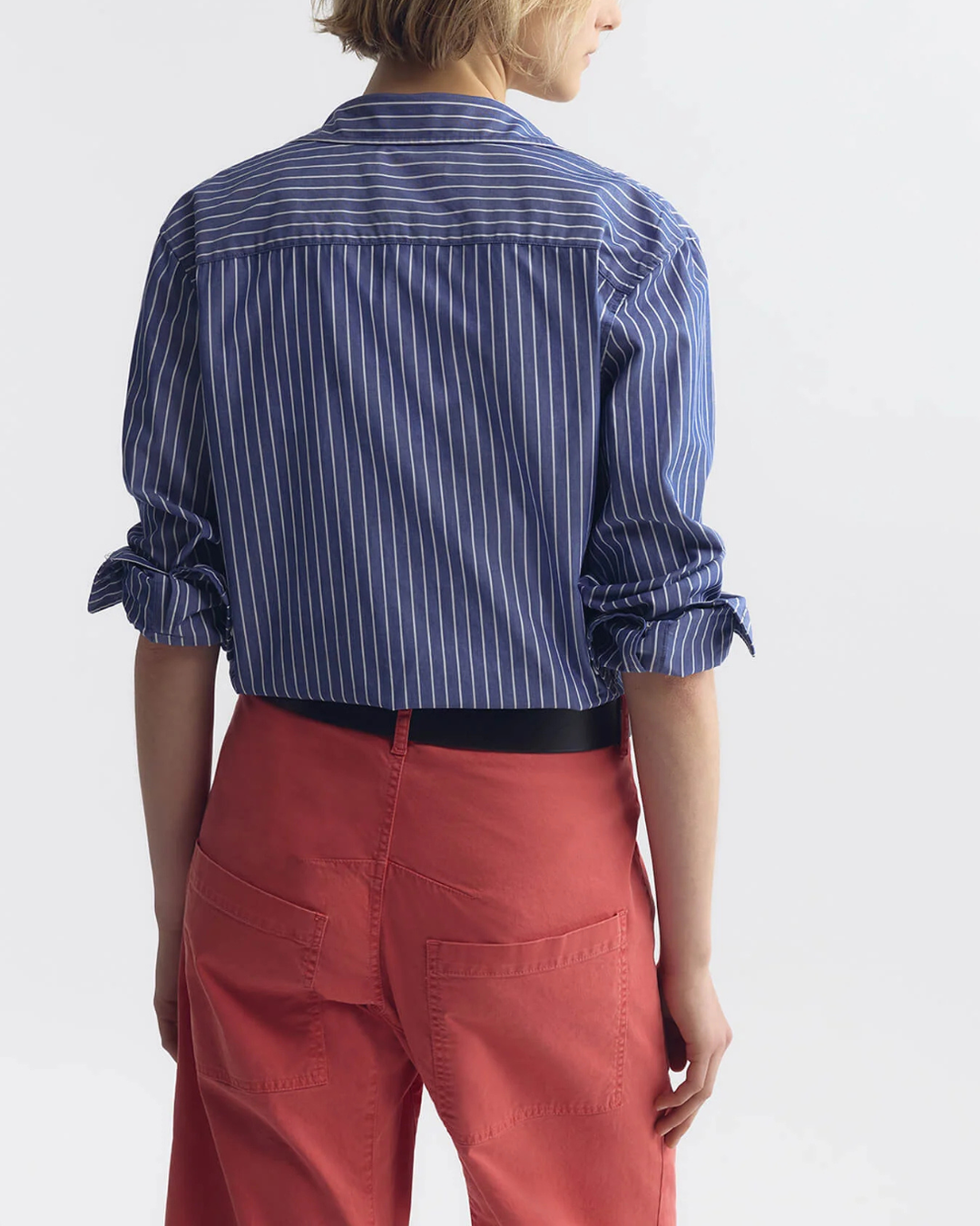 Raphael Classic Shirt | Dark Navy/White Stripe