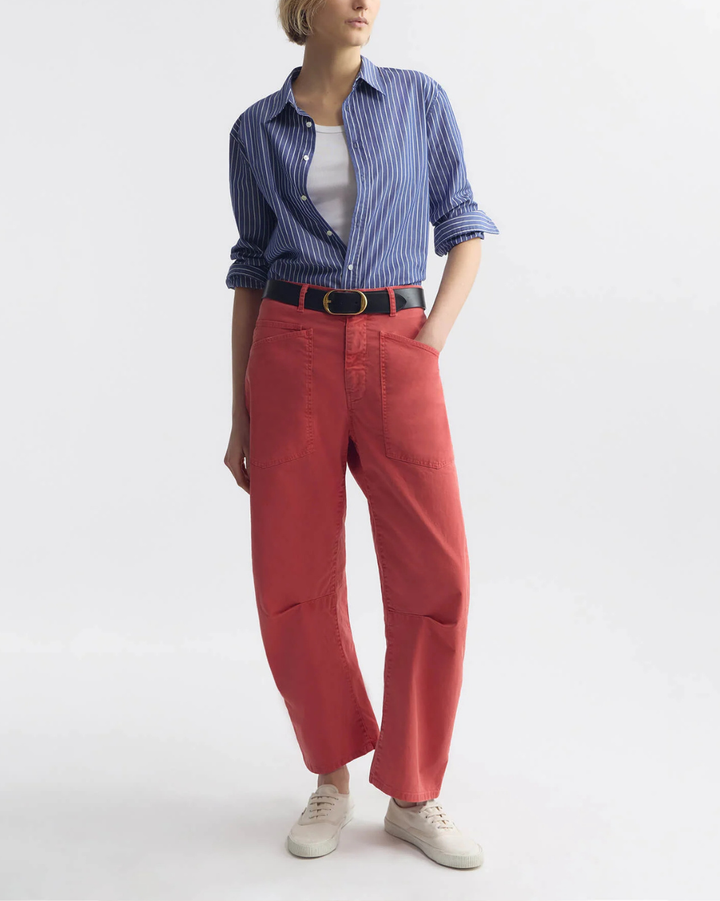 Raphael Classic Shirt | Dark Navy/White Stripe