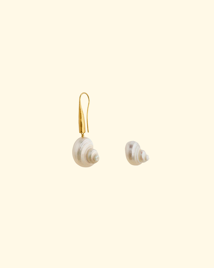 Shell Earrings | 18k Plated Bronze