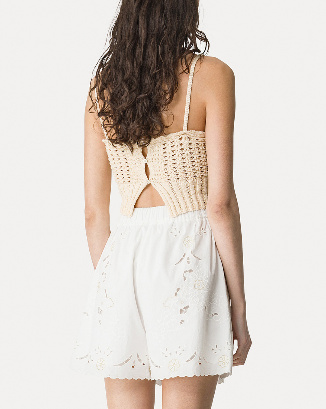 Cotton Cable Bralette | Butter