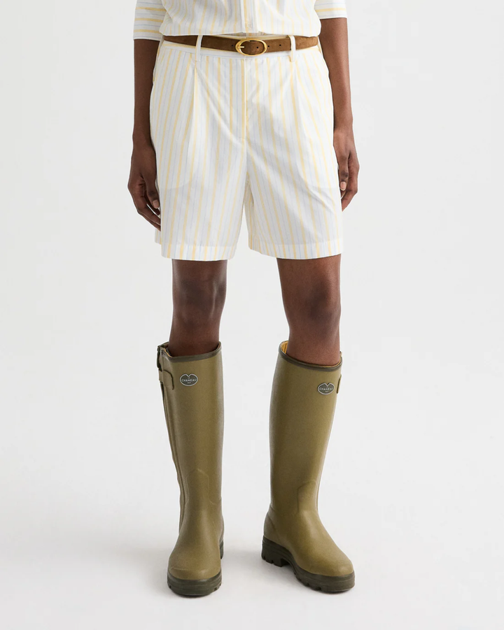Henry St Short | Ivory/Yellow/Blue