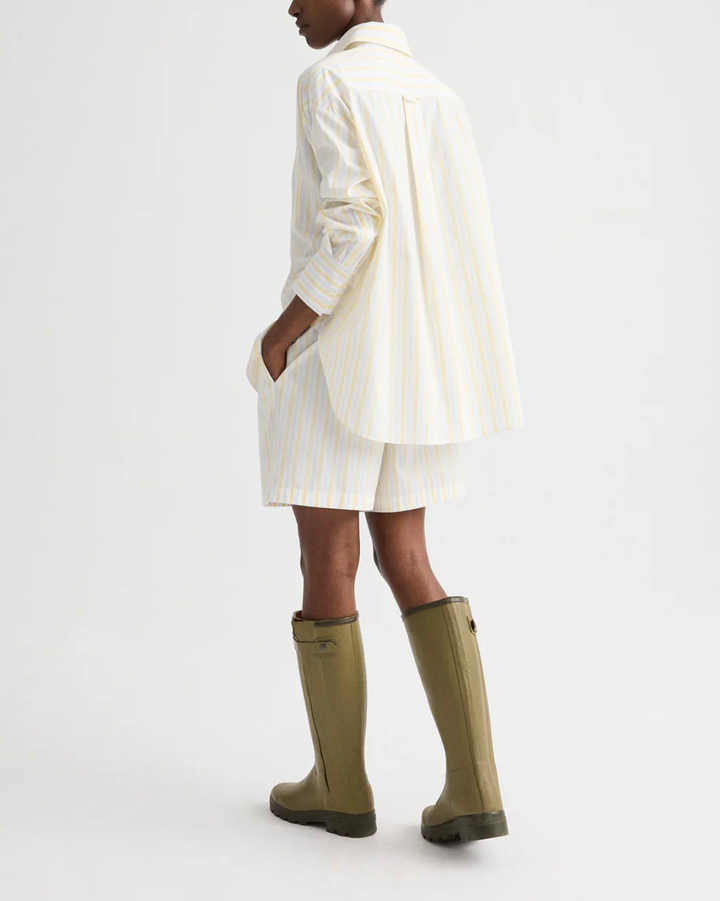 Henry St Short | Ivory/Yellow/Blue