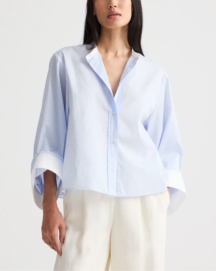 Beau Top | Blue Haven/White