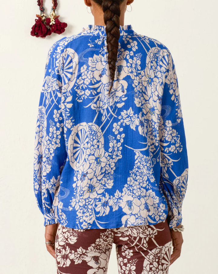 Poet Royal Spoke Blouse | Medium Blue