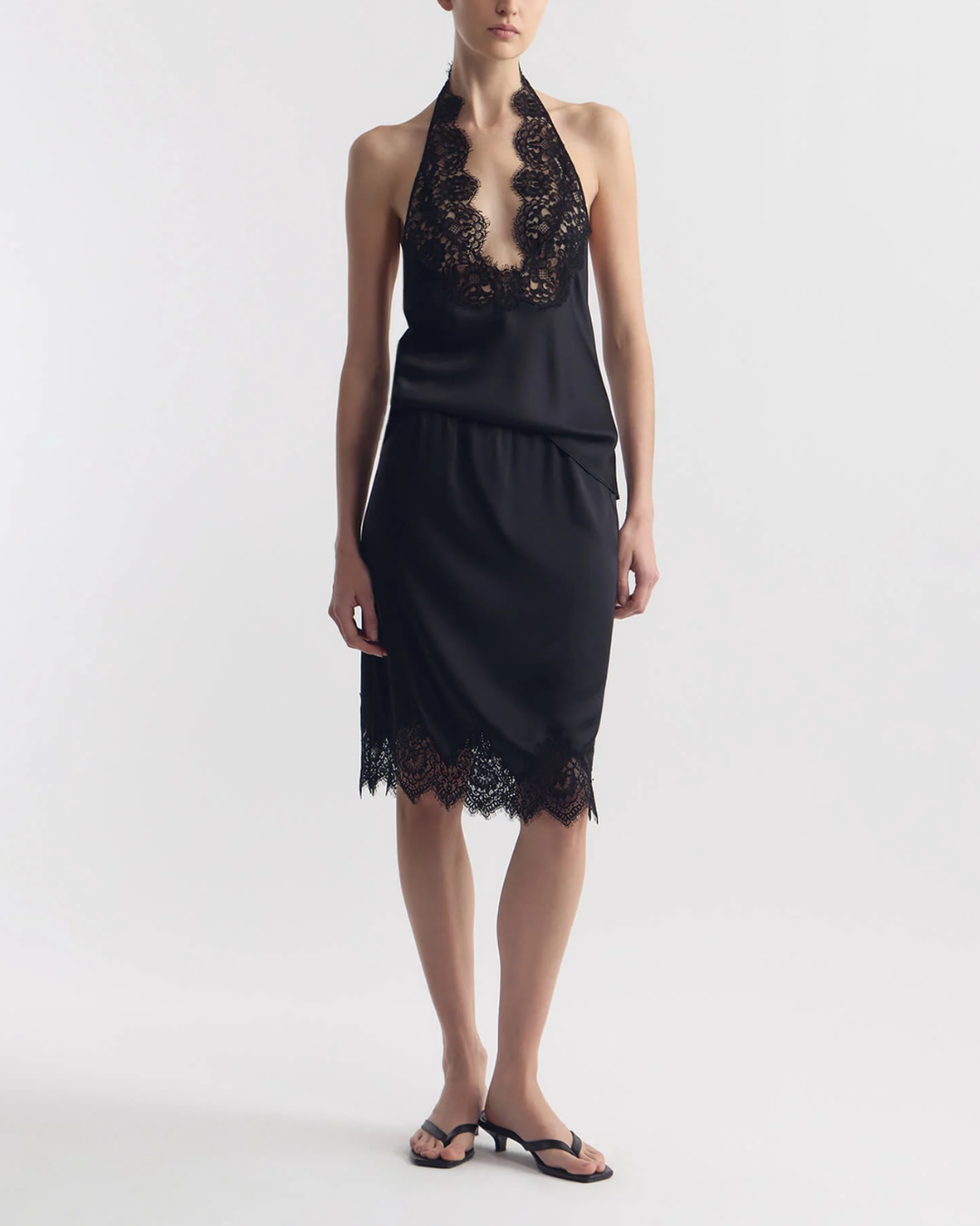 Thea Lace Skirt | Black