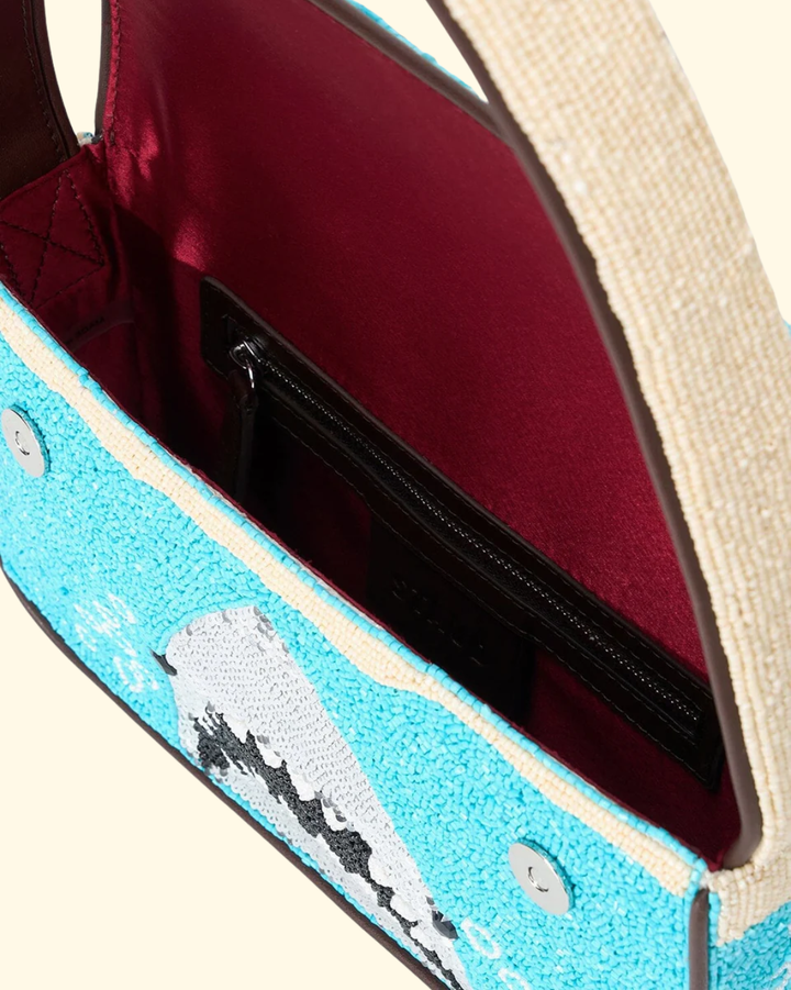 Tommy Beaded Bag | Great White