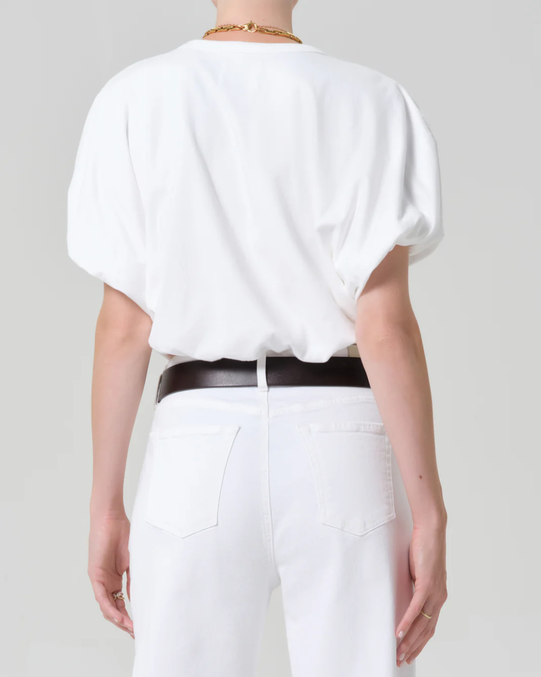 Gia Bubble Tee | Soft White