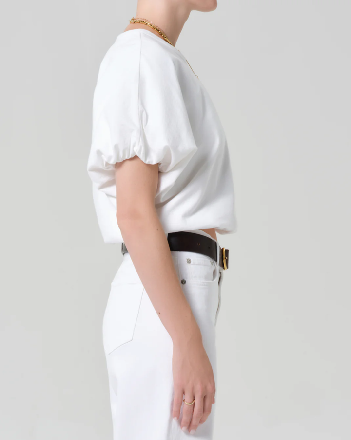 Gia Bubble Tee | Soft White