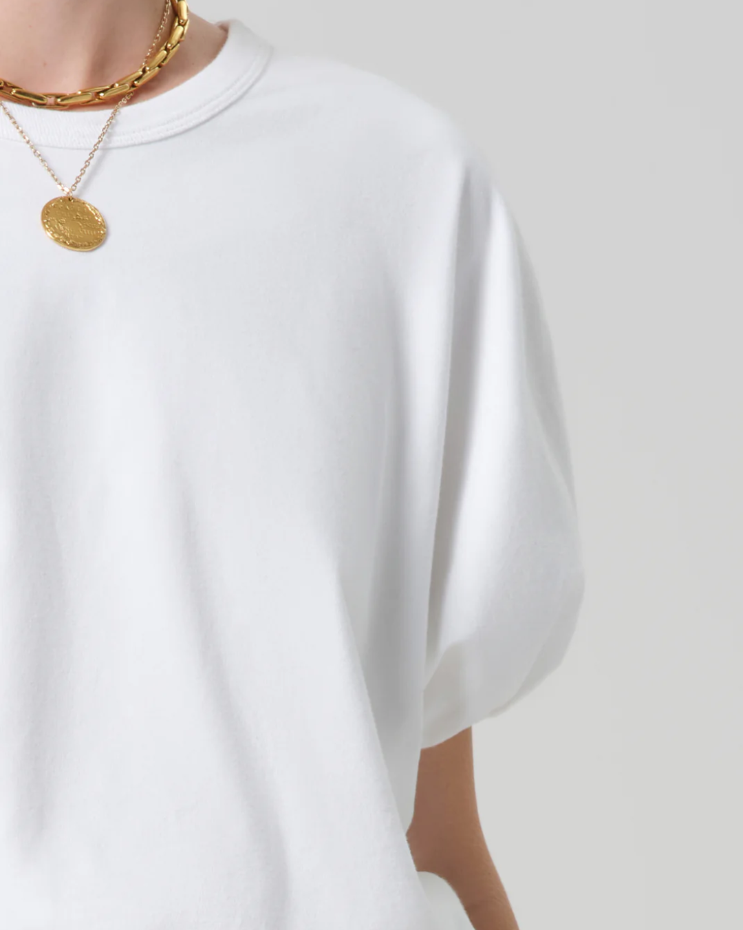 Gia Bubble Tee | Soft White