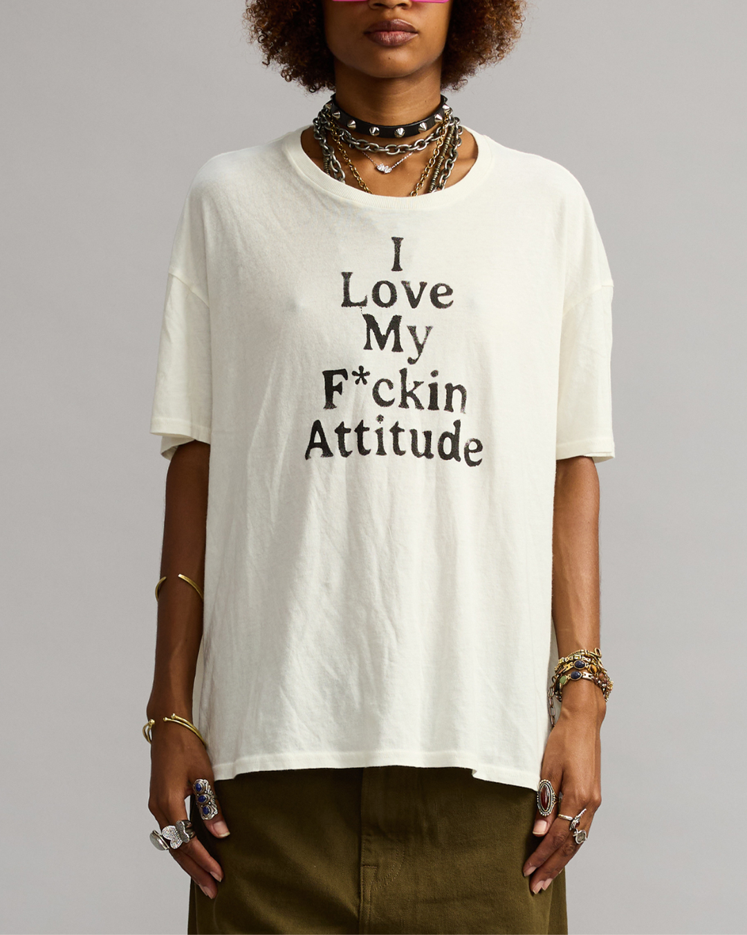 FKN Attitude T-Shirt | Off White