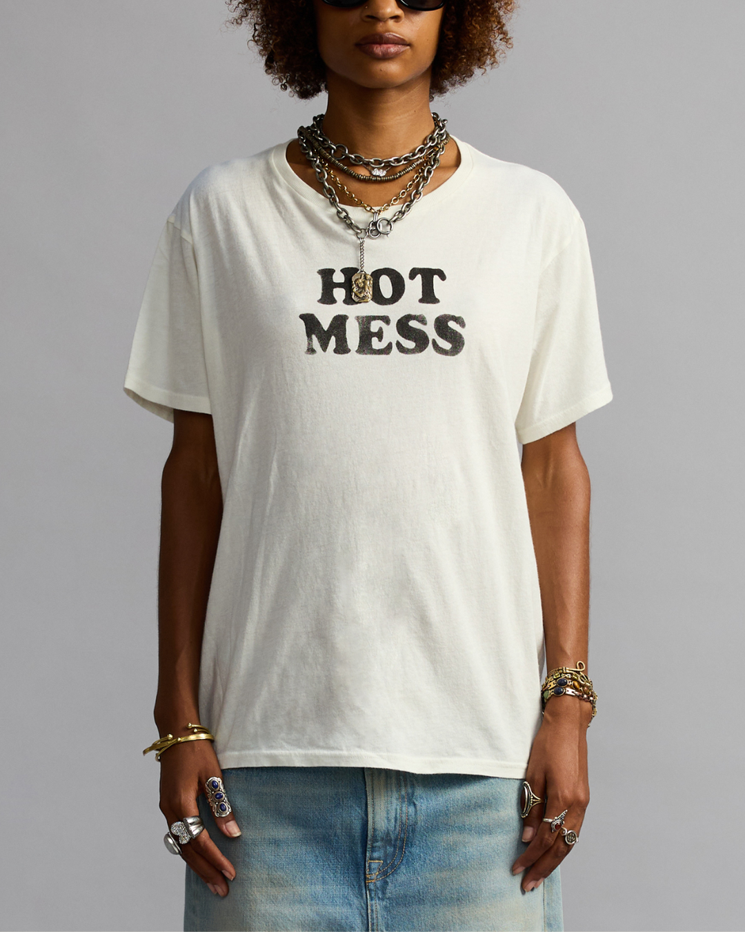 Hot Mess T-Shirt | Off White