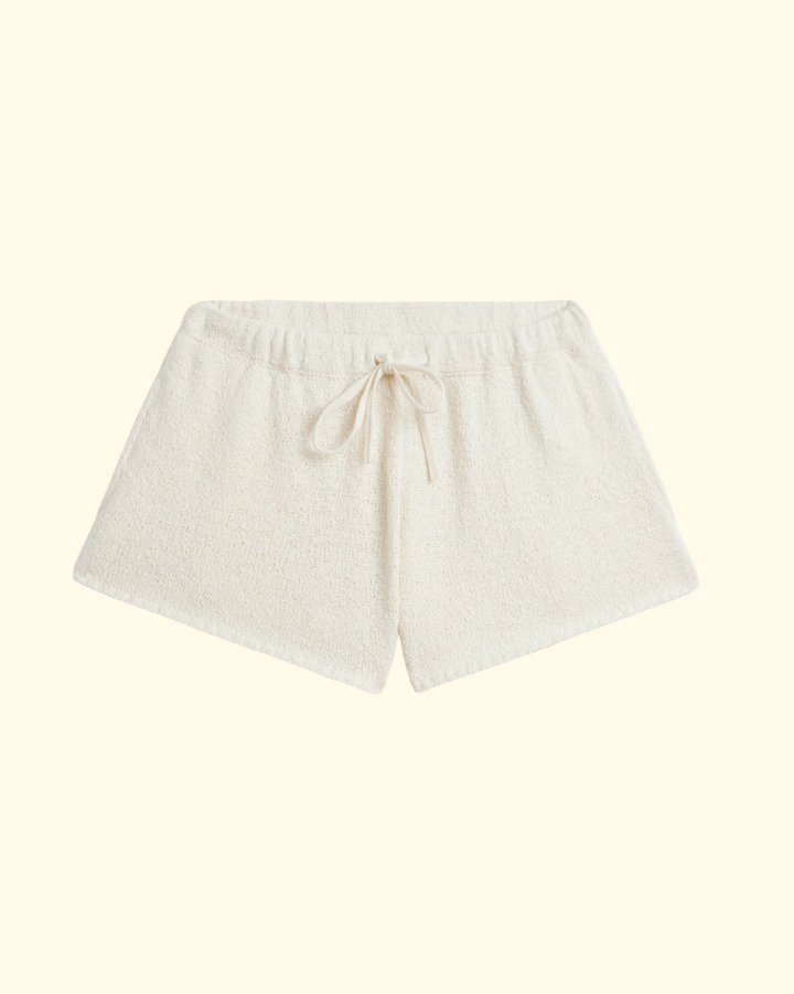 Shallis Boucle Cotton Shorts | Ecru