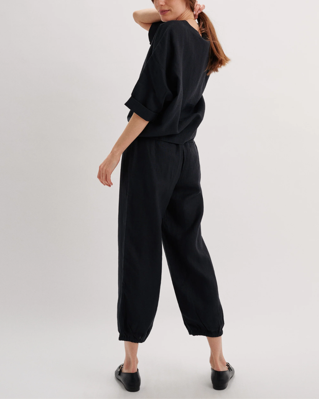 Delos Linen Pant | Black