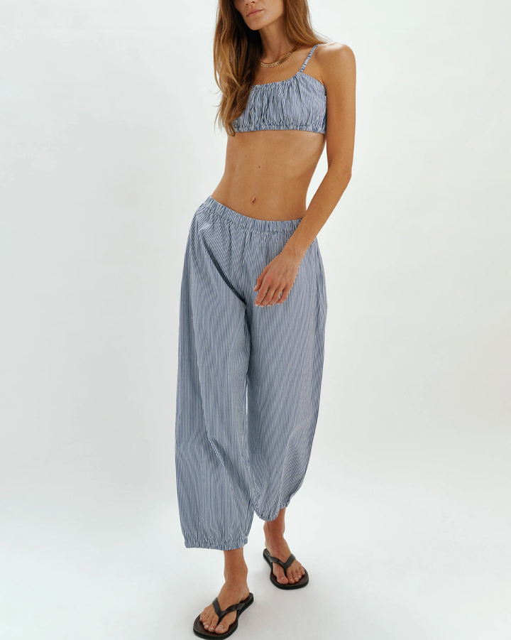 Delos Pant | Navy Stripe