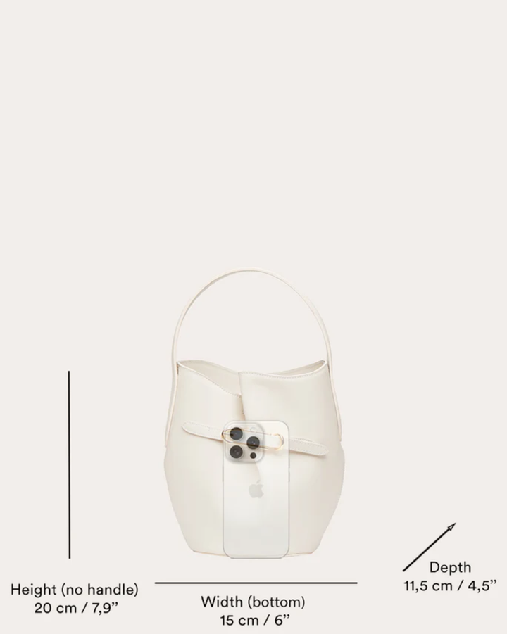 Belted Bucket Bag Mini | Beige