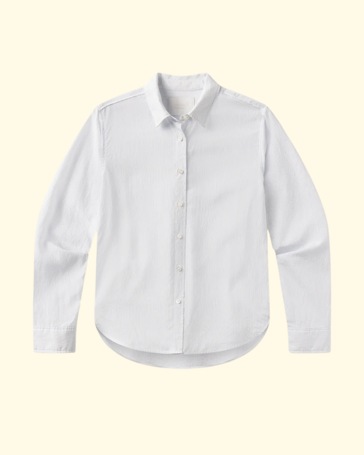 Avni Slim Shirt | Blue Micro Stripe