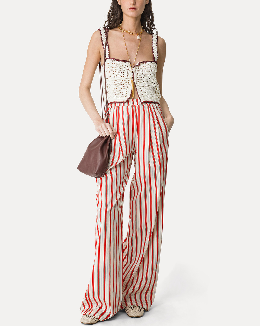 Contemporary Pinstriped Pants | Rouge