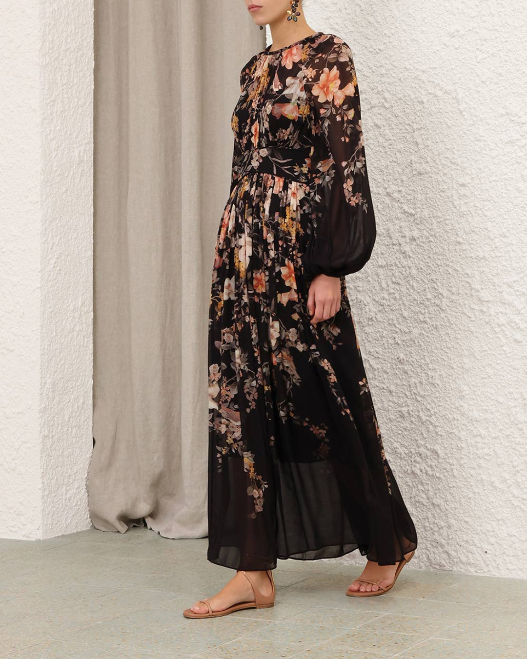 Carousel Billow Maxi Dress