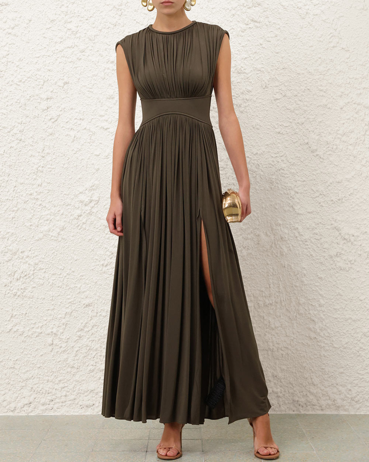 Luna Column Dress | Olive