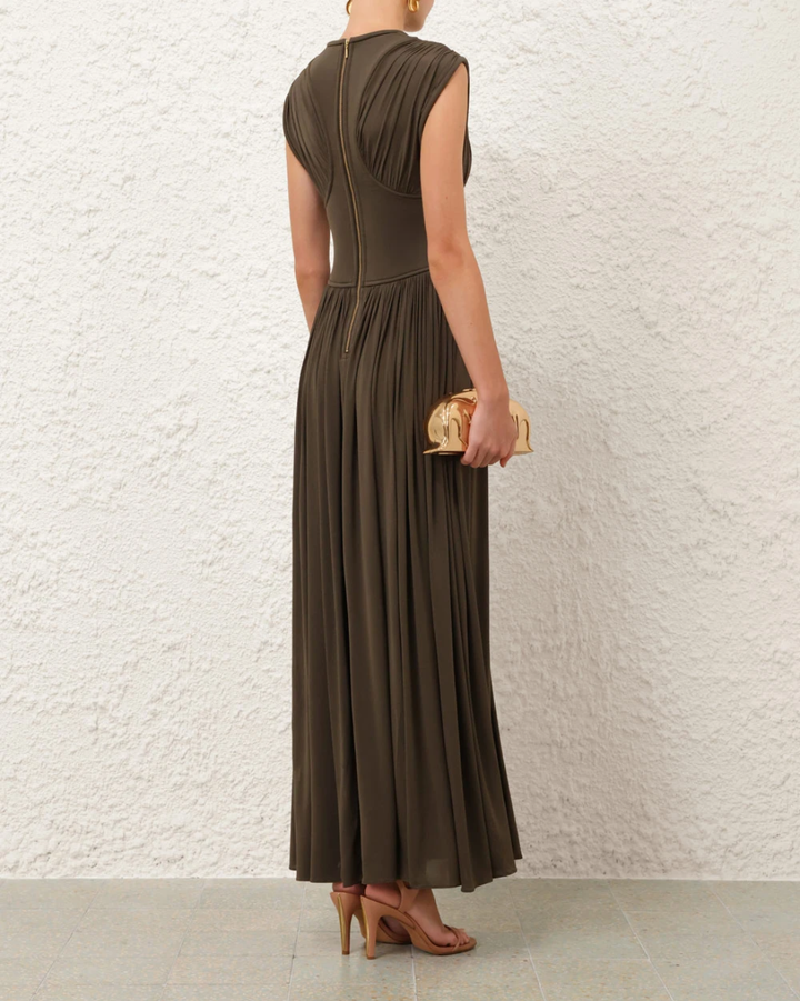Luna Column Dress | Olive