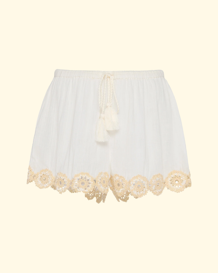 Liya Coverup Shorts | Creme