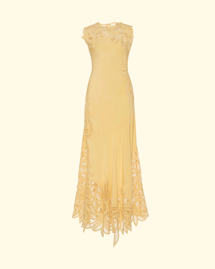 Idra Lace Applique Dress | Dandelion