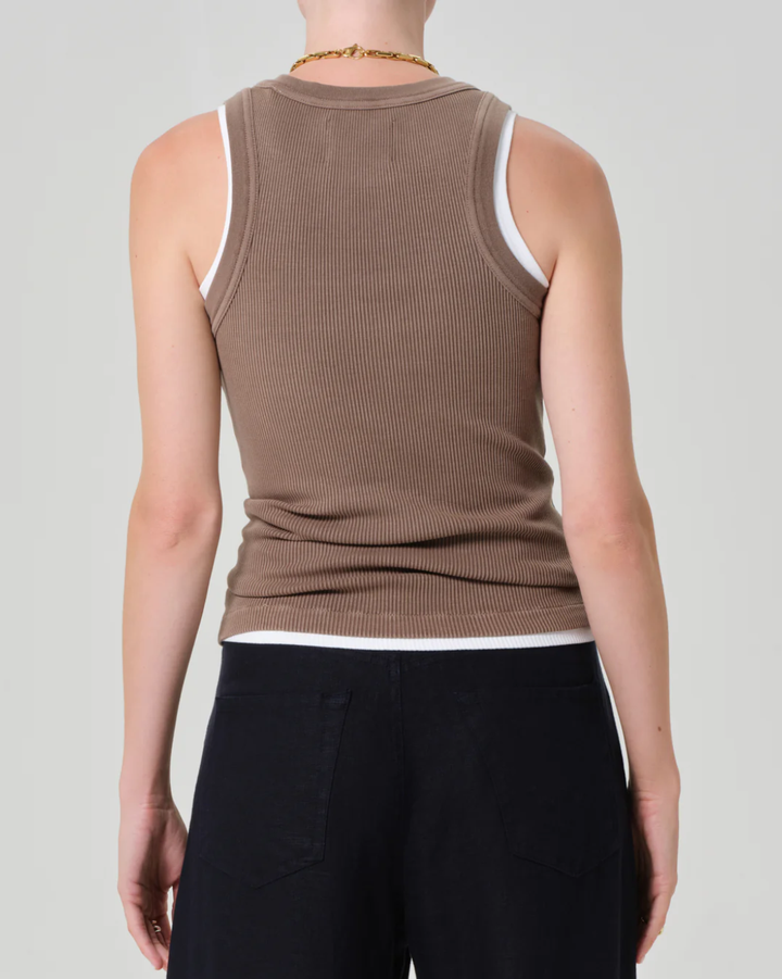 Isabel Rib Tank | Cocoa