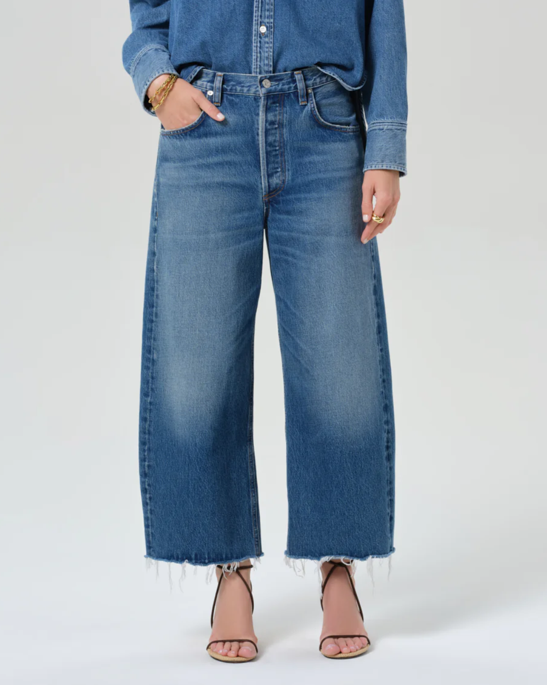 Ayla Raw Hem Crop | Chaya