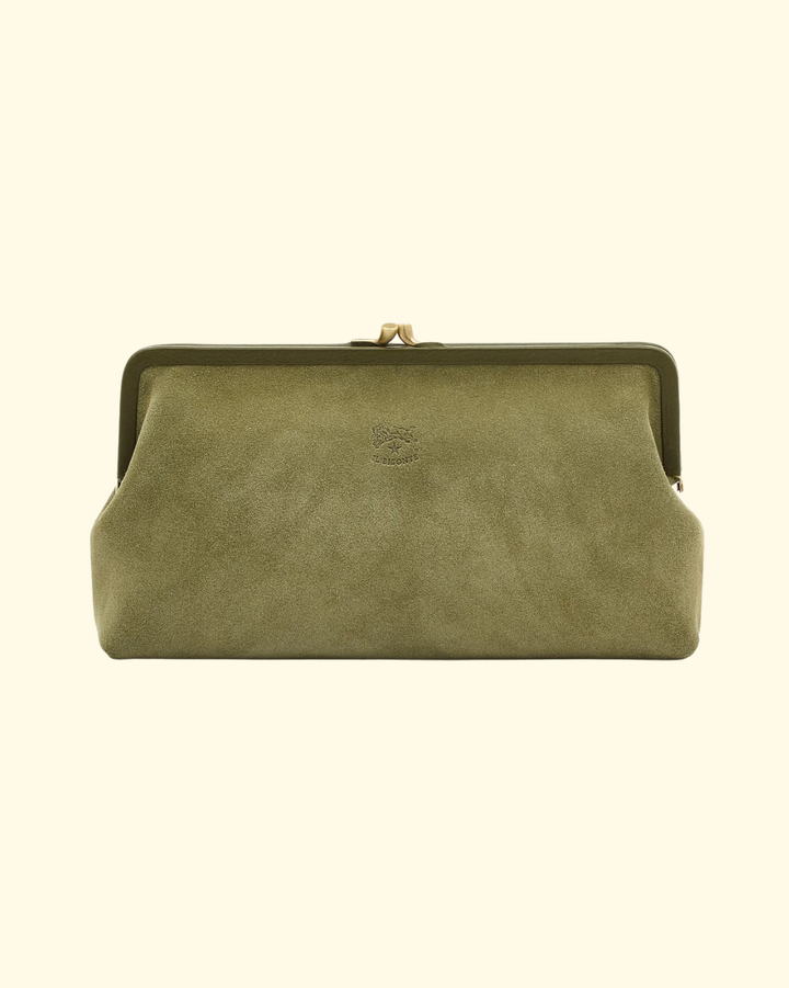 Suede Classic Clutch | Bamboo