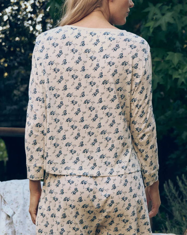 The Crop Sleep Henley | Indigo Rose