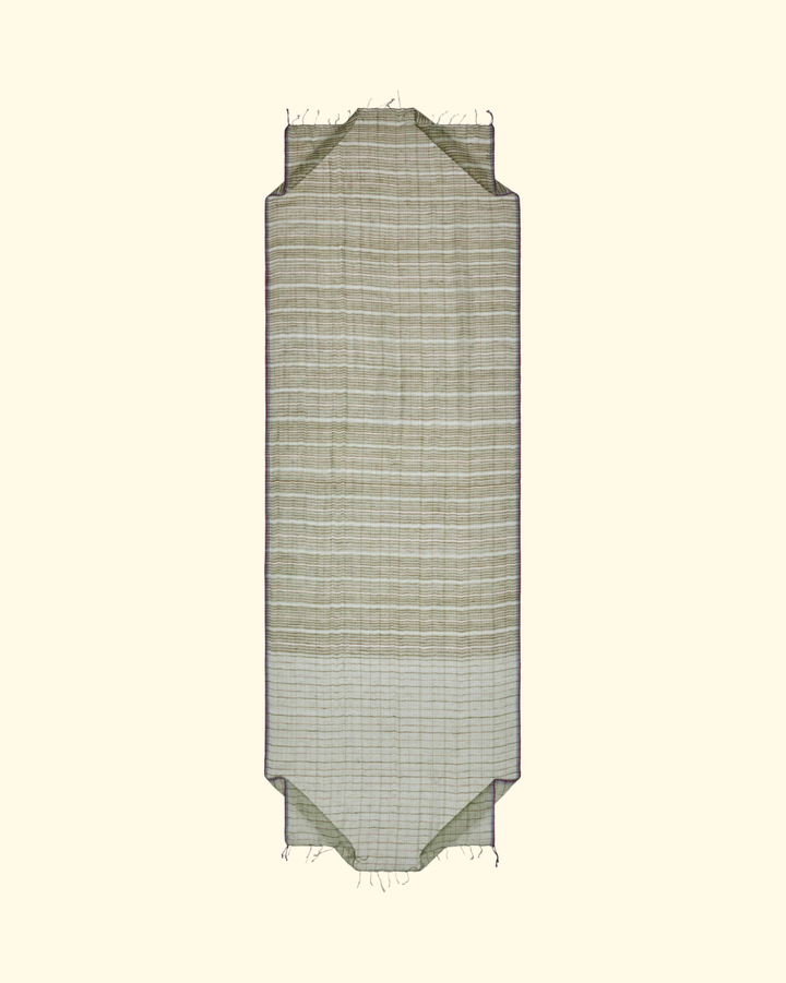 Woven Check Scarf | Seaweed