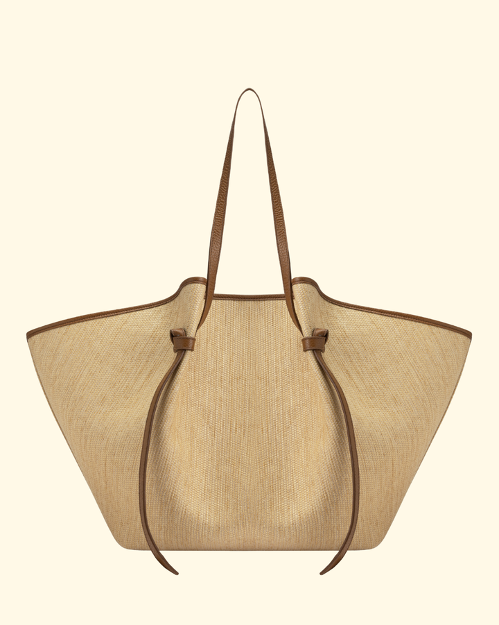 XL Mochi | Biscuit Woven Raffia