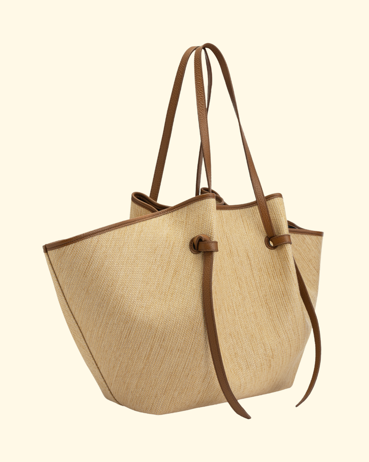 XL Mochi | Biscuit Woven Raffia