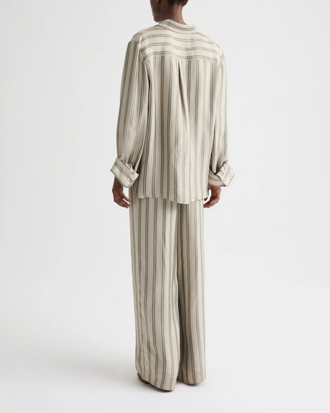 Hudson St Pant | Ivory/ Green