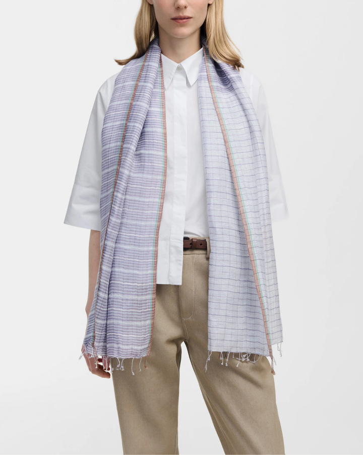 Woven Check Scarf | Thistle