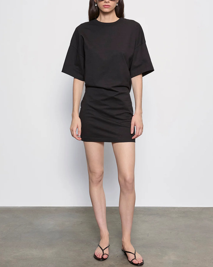 S/S Supima Curve Mini Dress | Black
