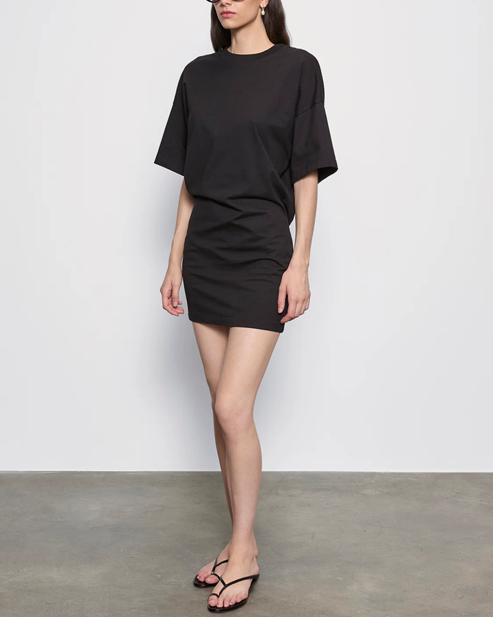 S/S Supima Curve Mini Dress | Black