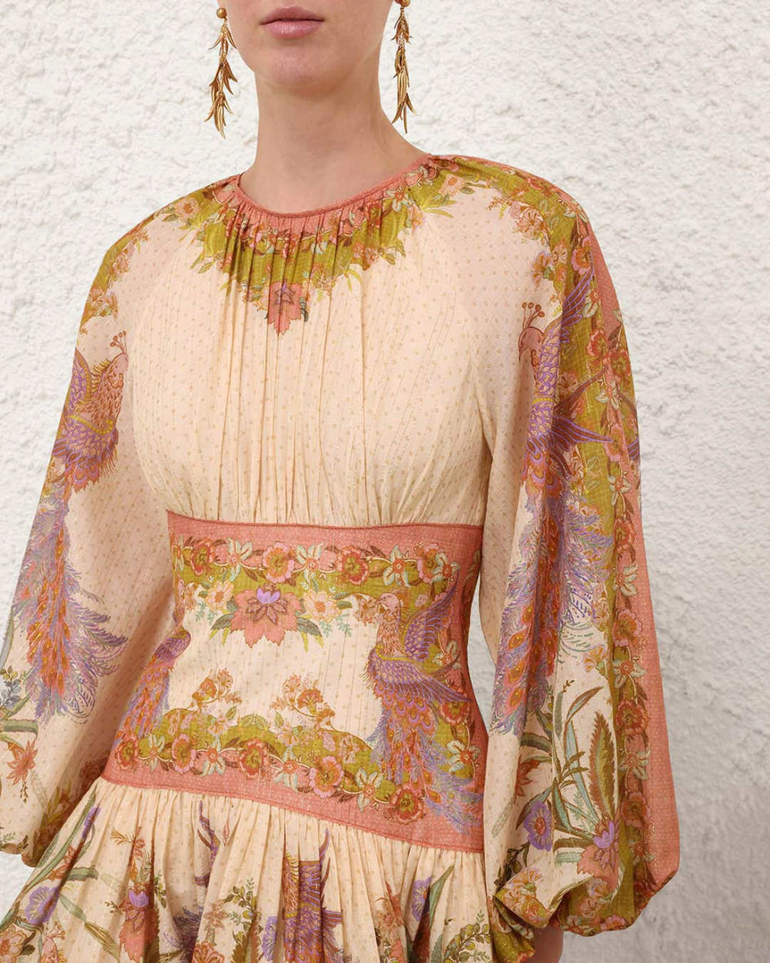 Indra Mini Dress | Chartreuse Scarf Floral