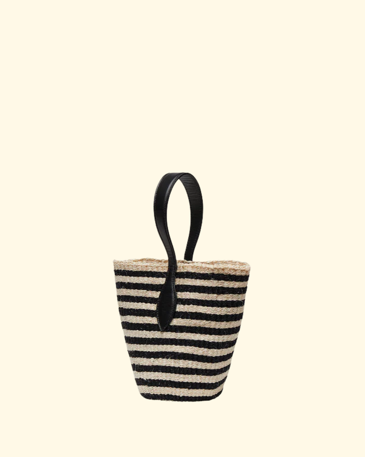 Single Handle Basket | Black/Cream