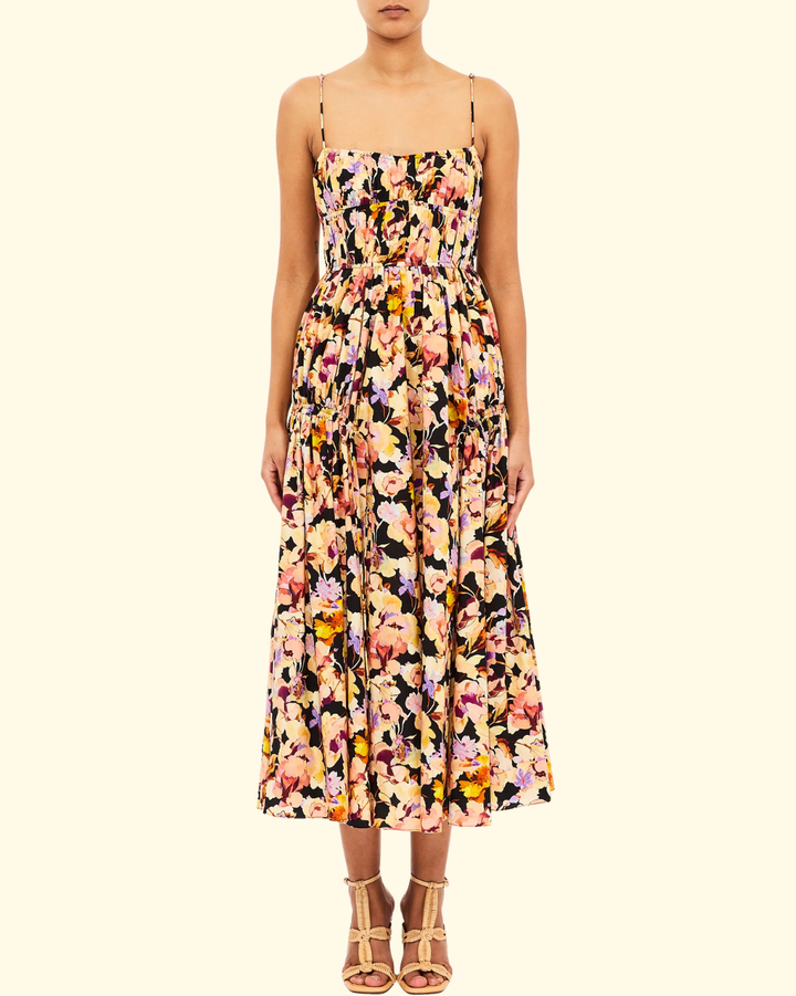 Vidri Cotton Cami Dress | Night Bloom