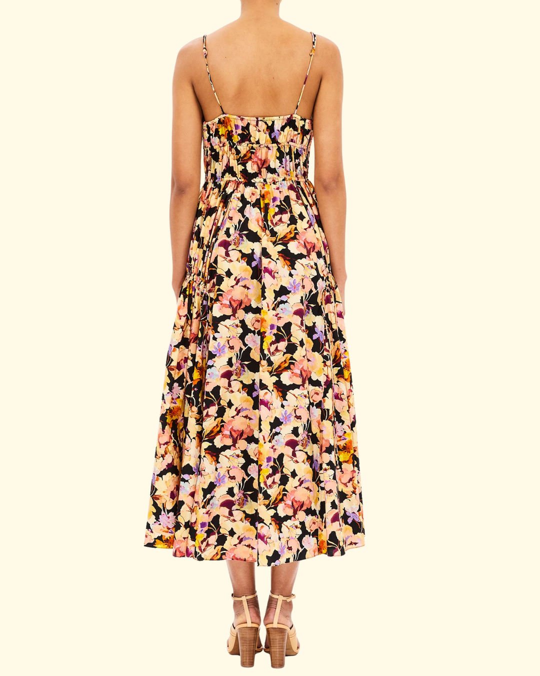 Vidri Cotton Cami Dress | Night Bloom