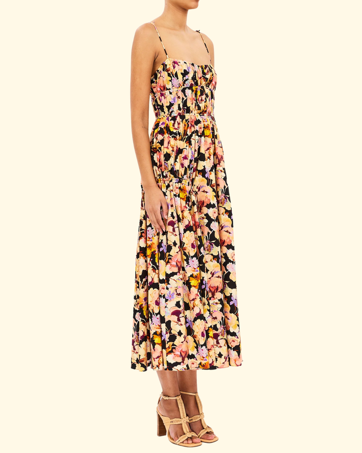 Vidri Cotton Cami Dress | Night Bloom