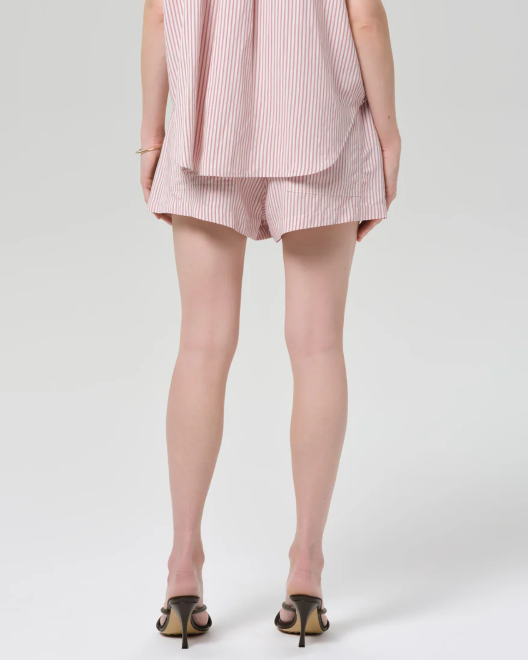 Este Drawstring Short | Raspberry Stripe