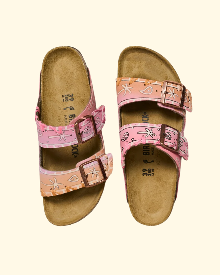 Gio Sandal | Pink Bandana