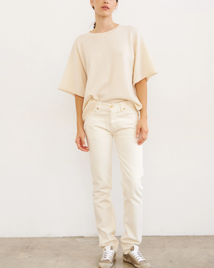 The Cashmere Tee | Creme