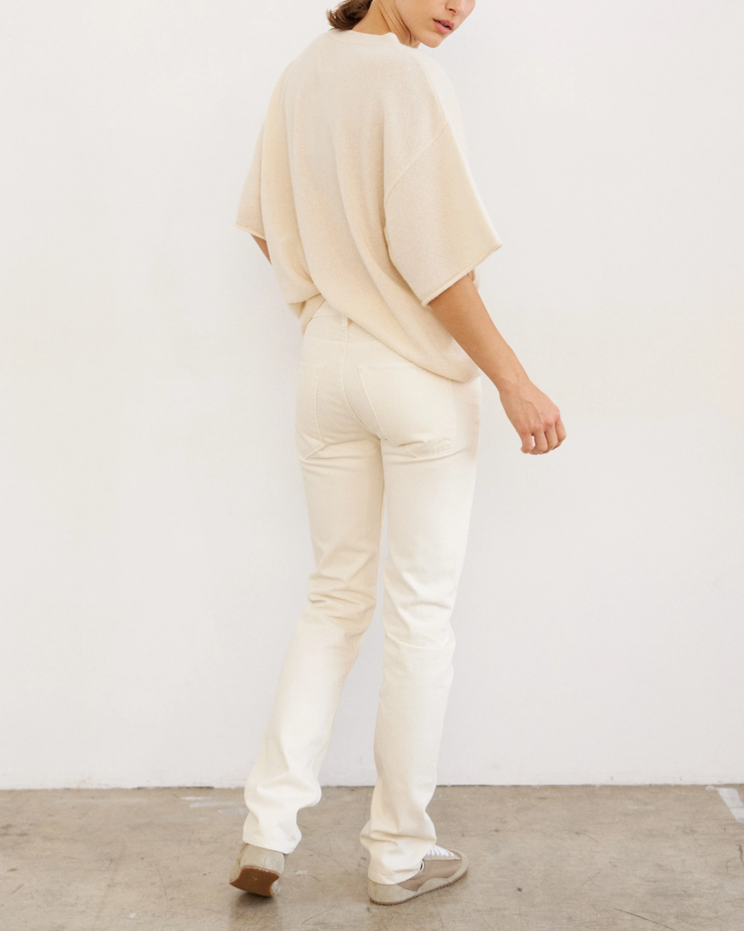 The Cashmere Tee | Creme