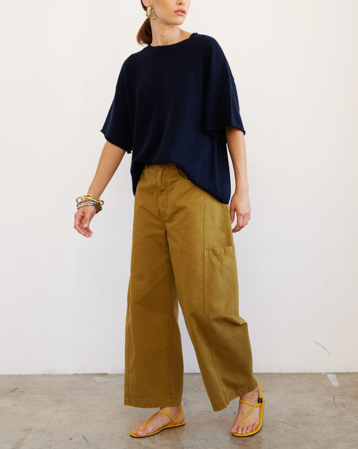 The Cashmere Tee | Navy