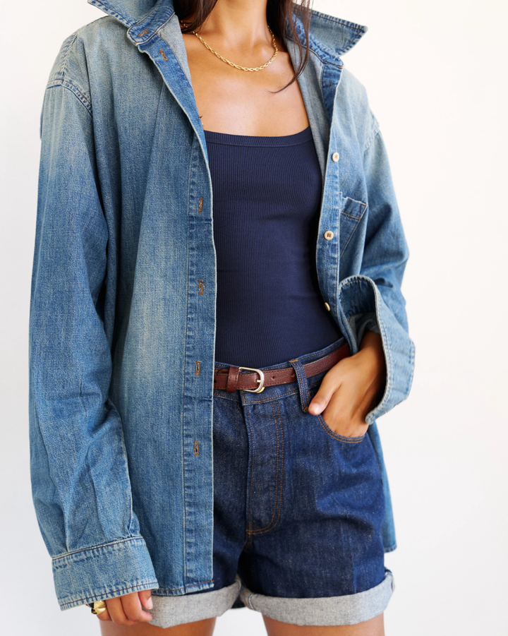 The Undershirt Rib Tank | Navy